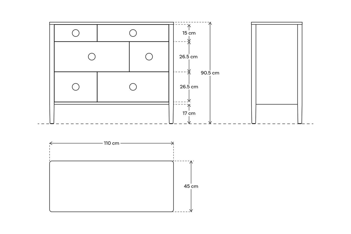 Swyft Chest of Drawers 03 - More Colours