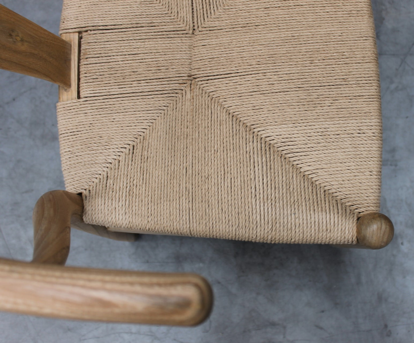 Shoreden wishbone dining chair - loom seat
