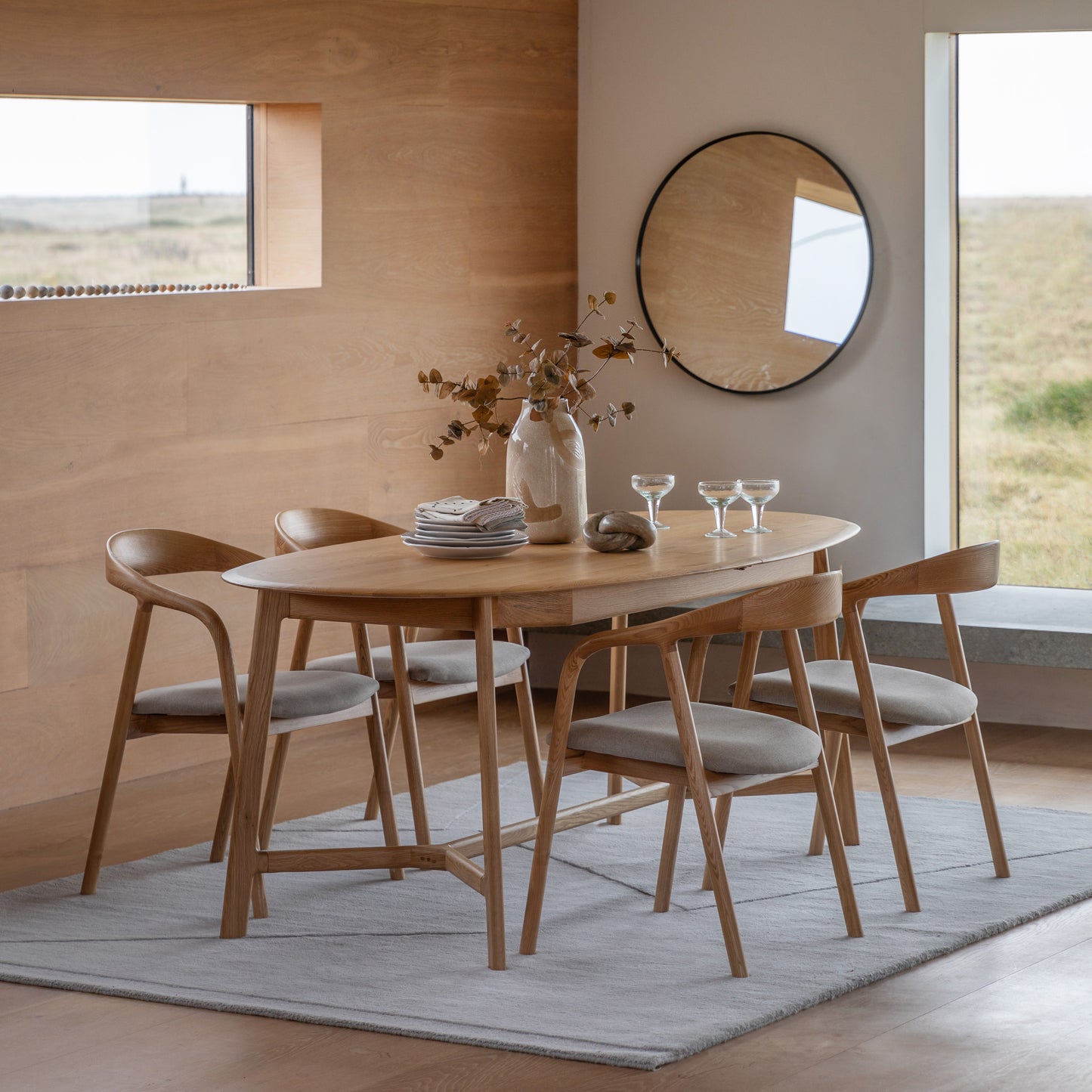 Midro Extending Oval Dining Table