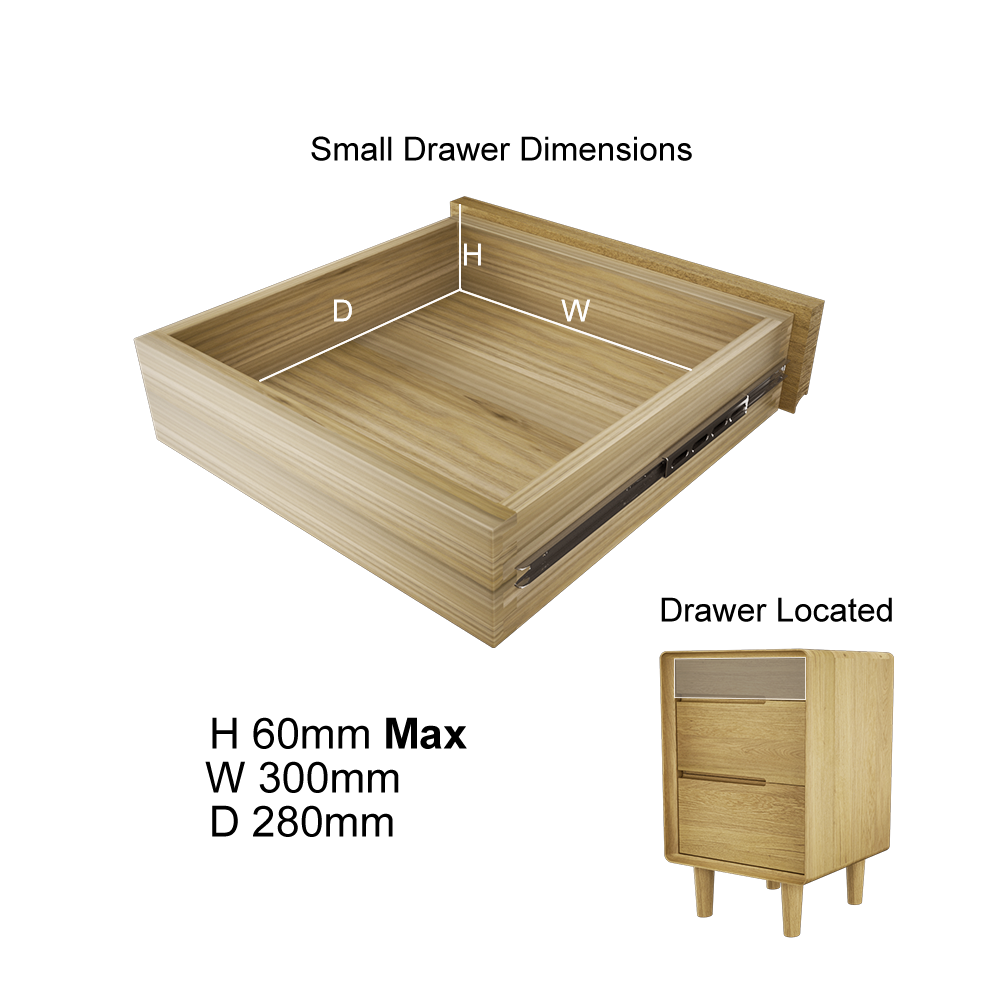 Skander 3-Drawer Bedside