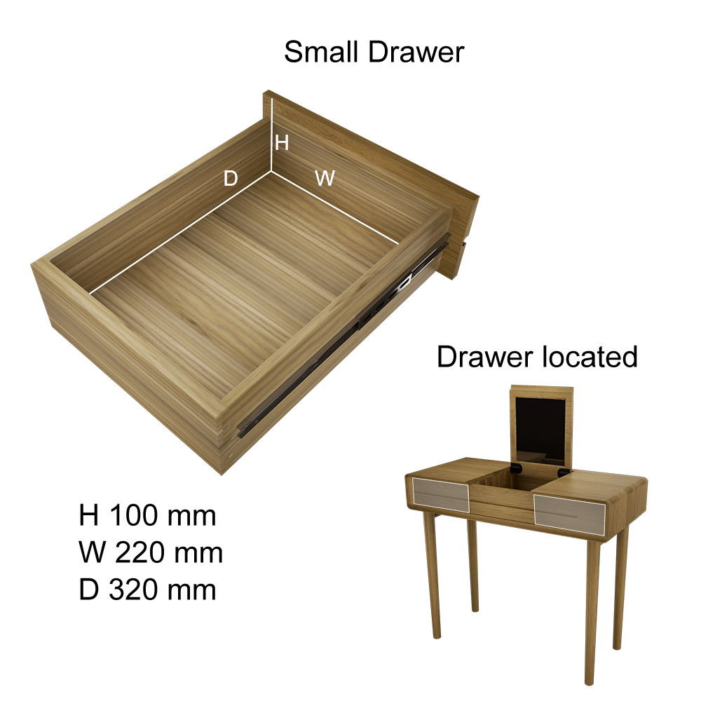 Skander Dressing Table & Mirror