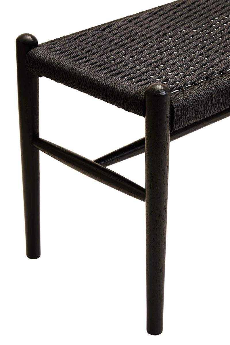 Carsenn dining bench - rope seat