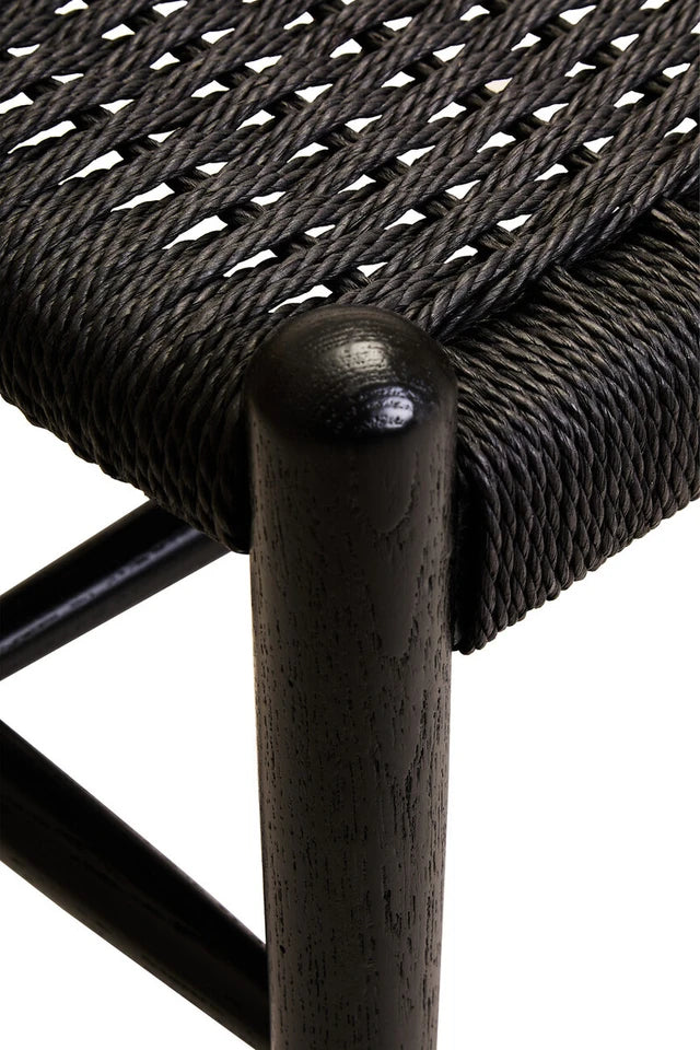 Carsenn dining bench - rope seat