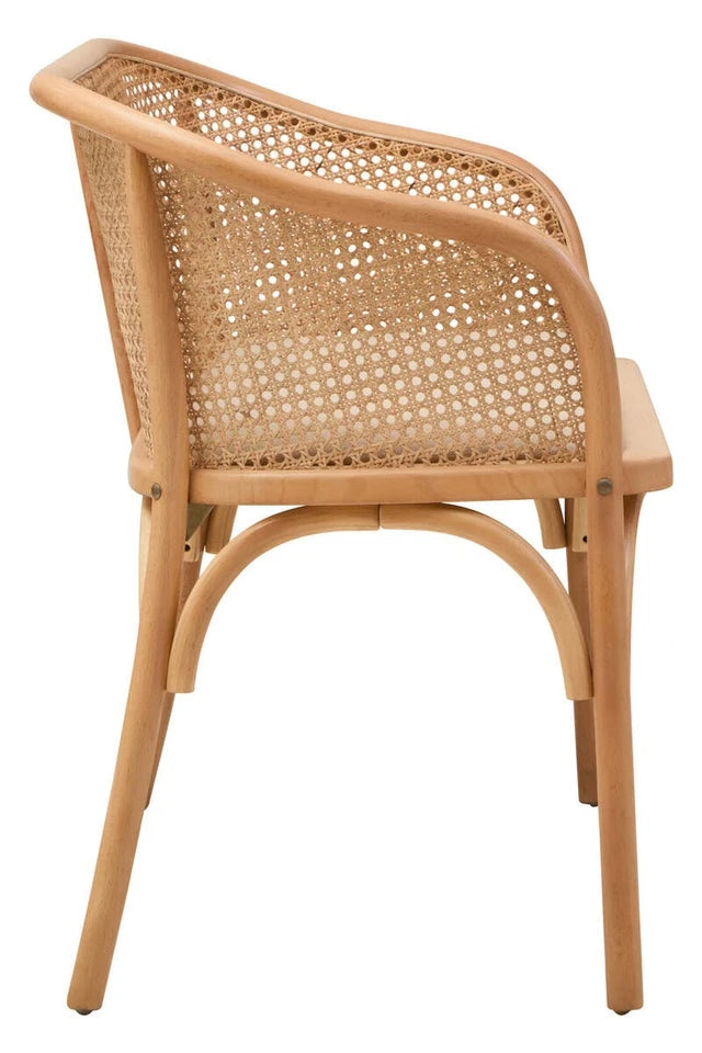 Century dining bench with arms