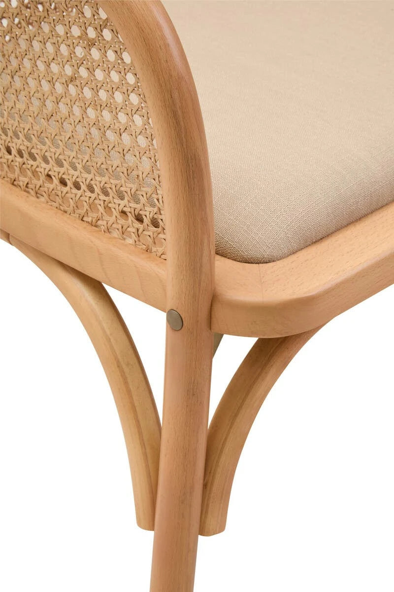 Century dining bench with arms