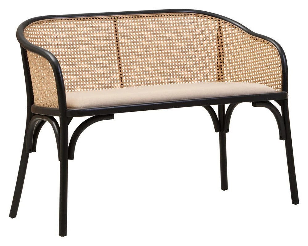 Century dining bench with arms