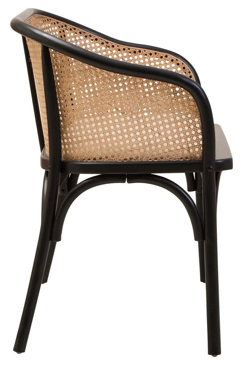 Century dining bench with arms