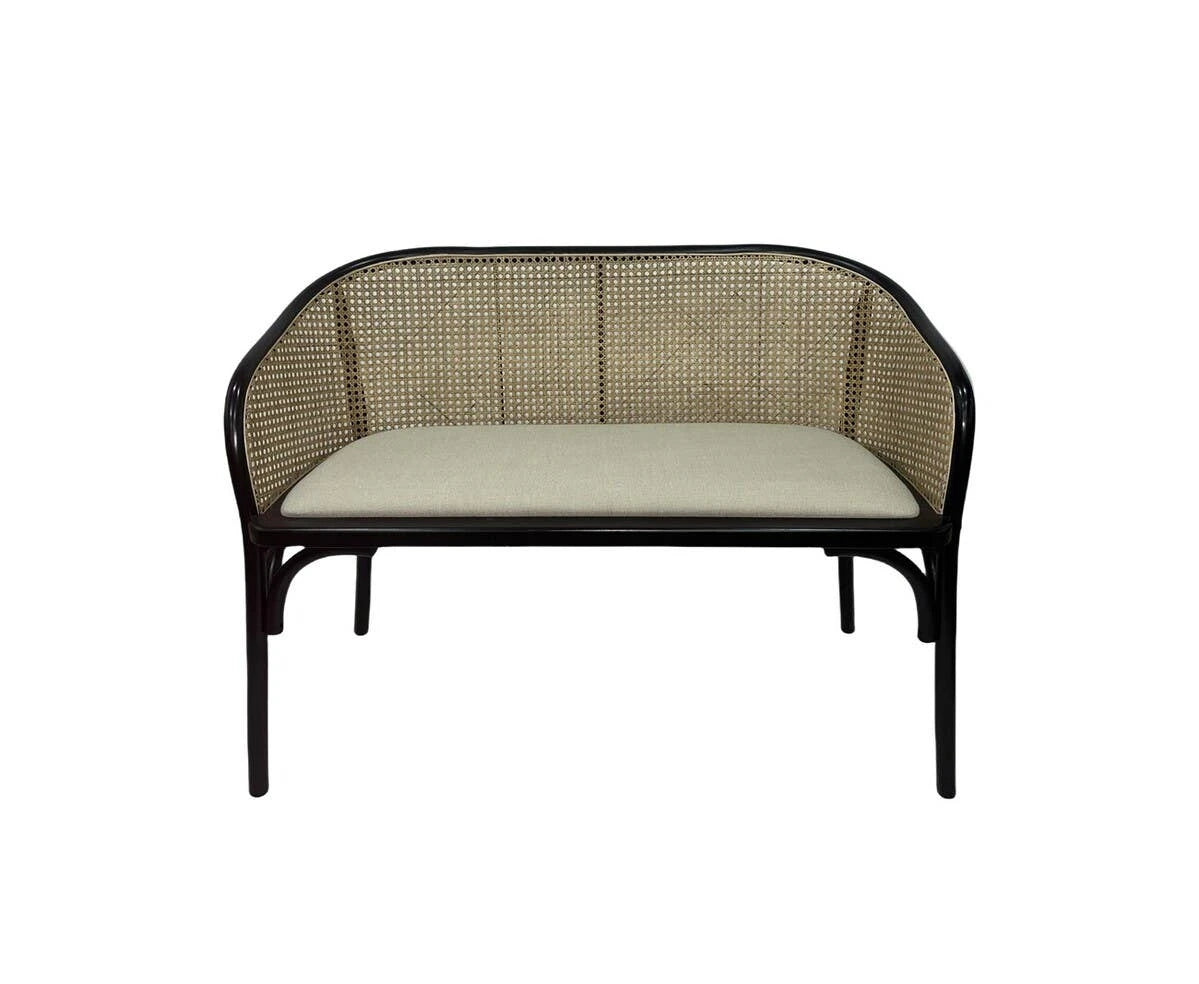 Century dining bench with arms
