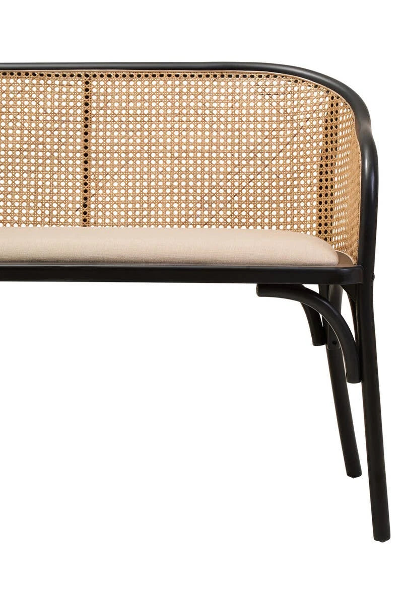 Century dining bench with arms