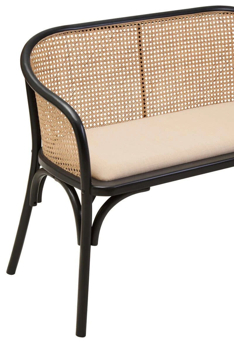 Century dining bench with arms