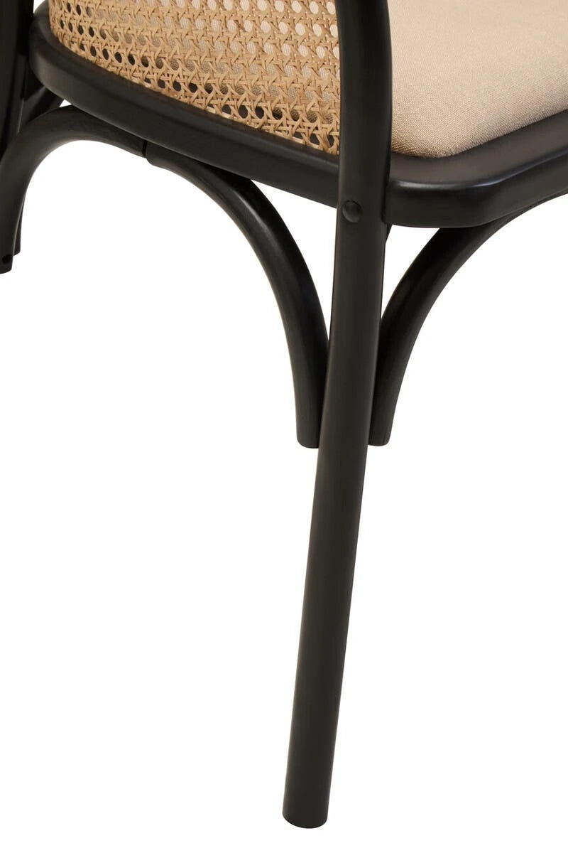 Century dining bench with arms