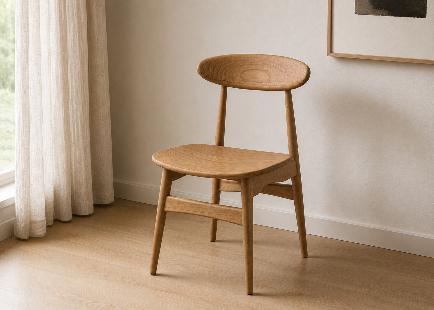 Shoreden oval back dining chair