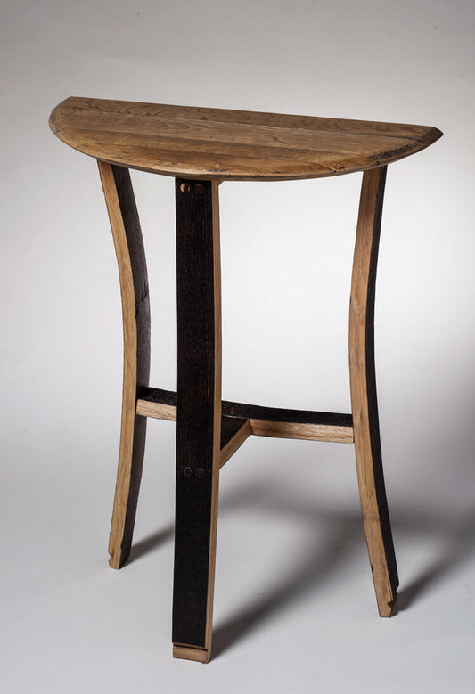 Dornoch Whisky Barrel Half-Moon Table