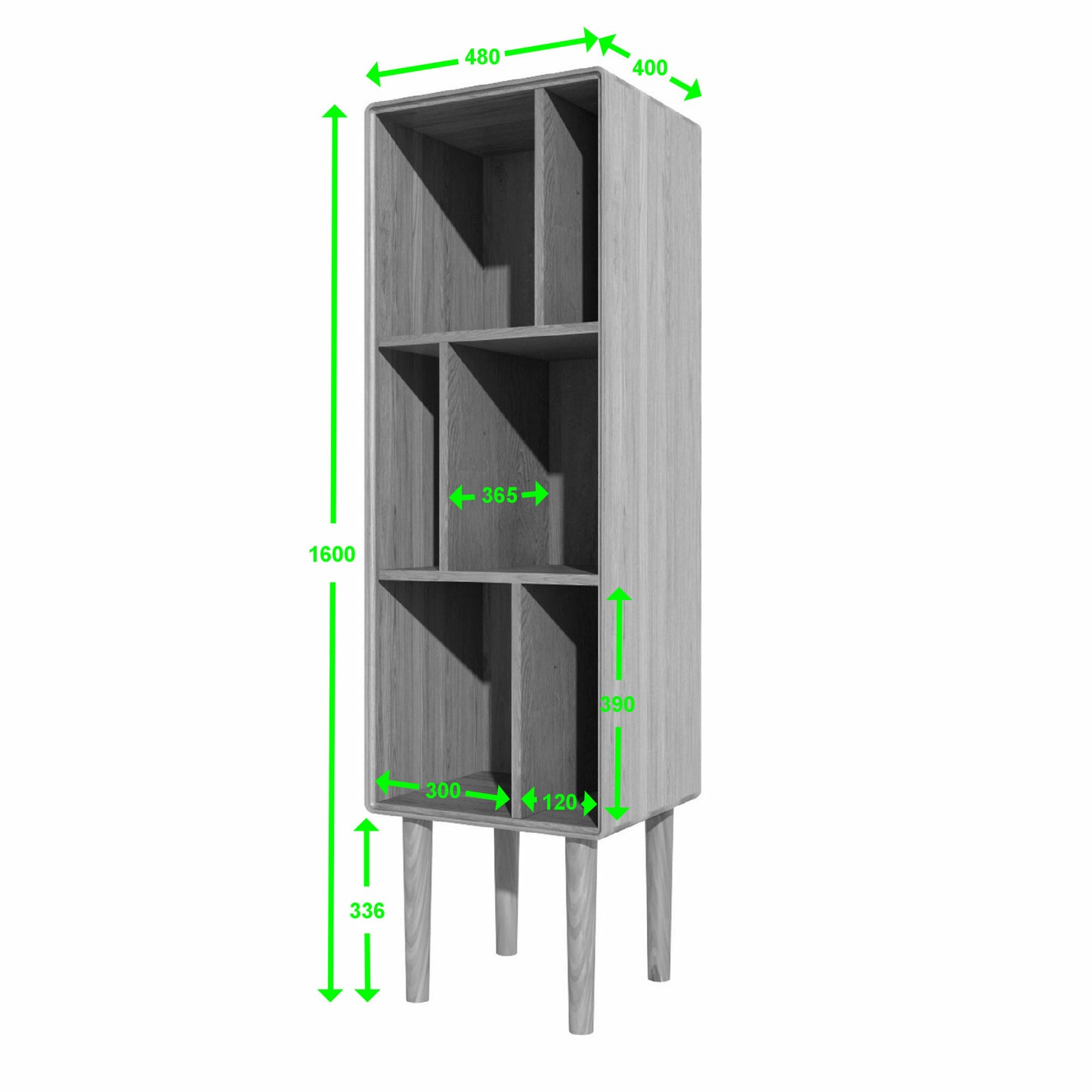 Skander Slim Bookcase / Shelving