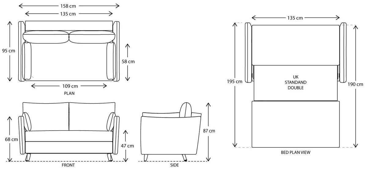 Swyft Model 08 Sofa Bed - More Sizes & Colours