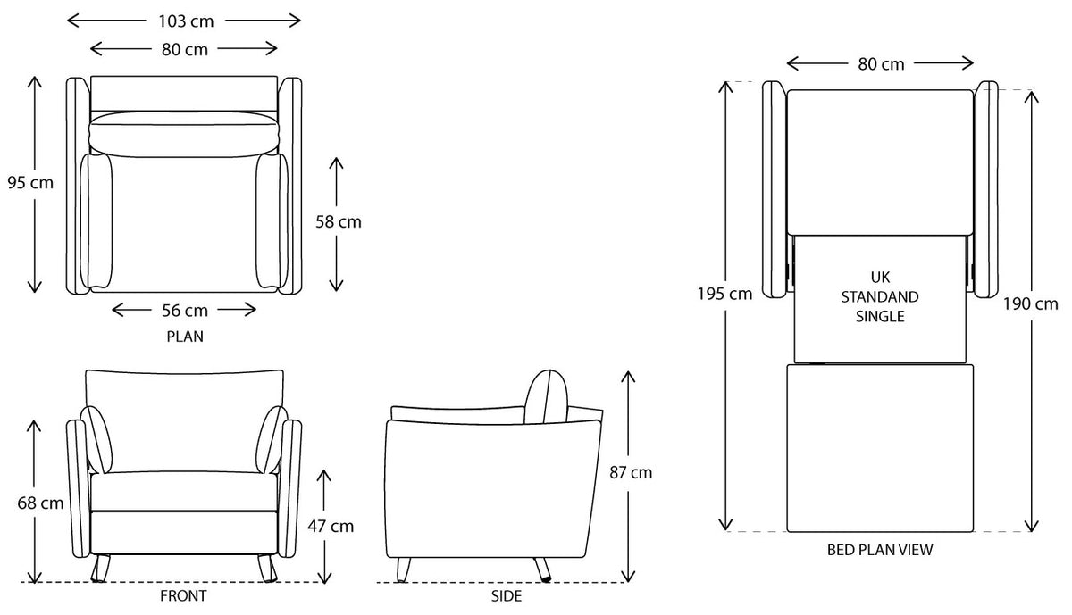 Swyft Model 08 Sofa Bed - More Sizes & Colours