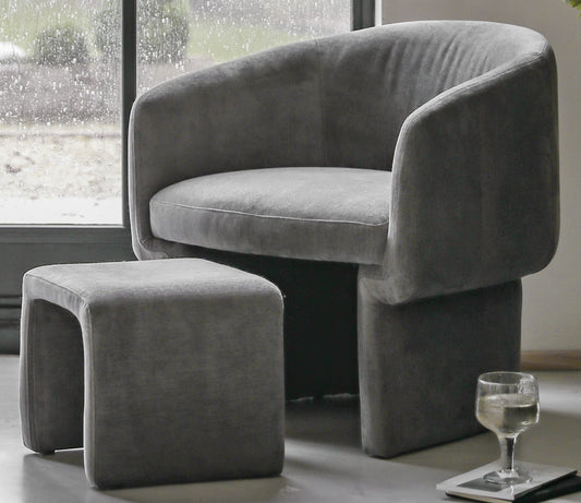 Azka Chair & Footstool