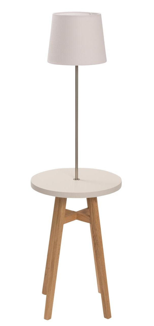 Kinsel Side Table with Lamp - More Colours & Sizes