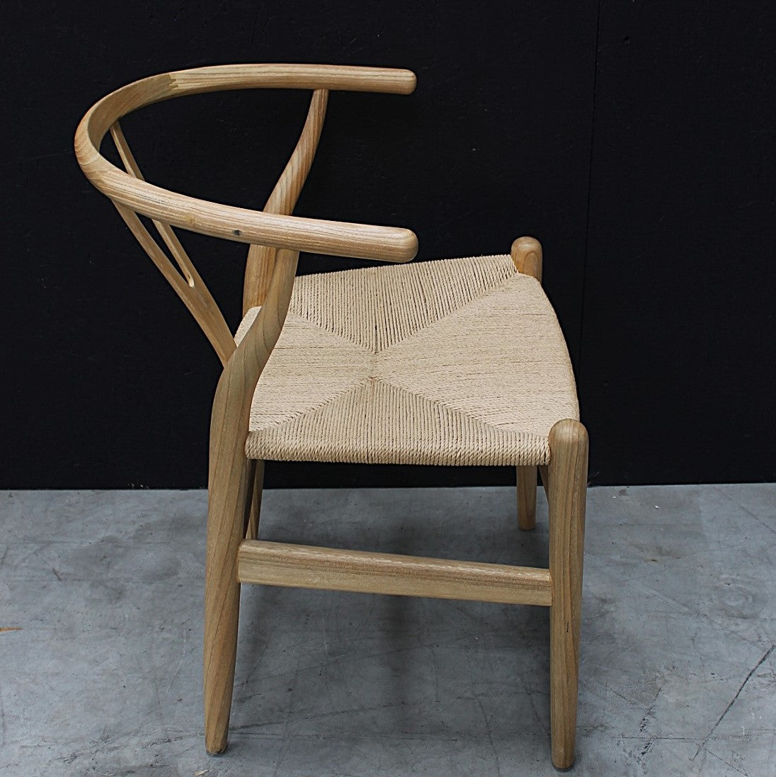 Shoreden wishbone dining chair - loom seat