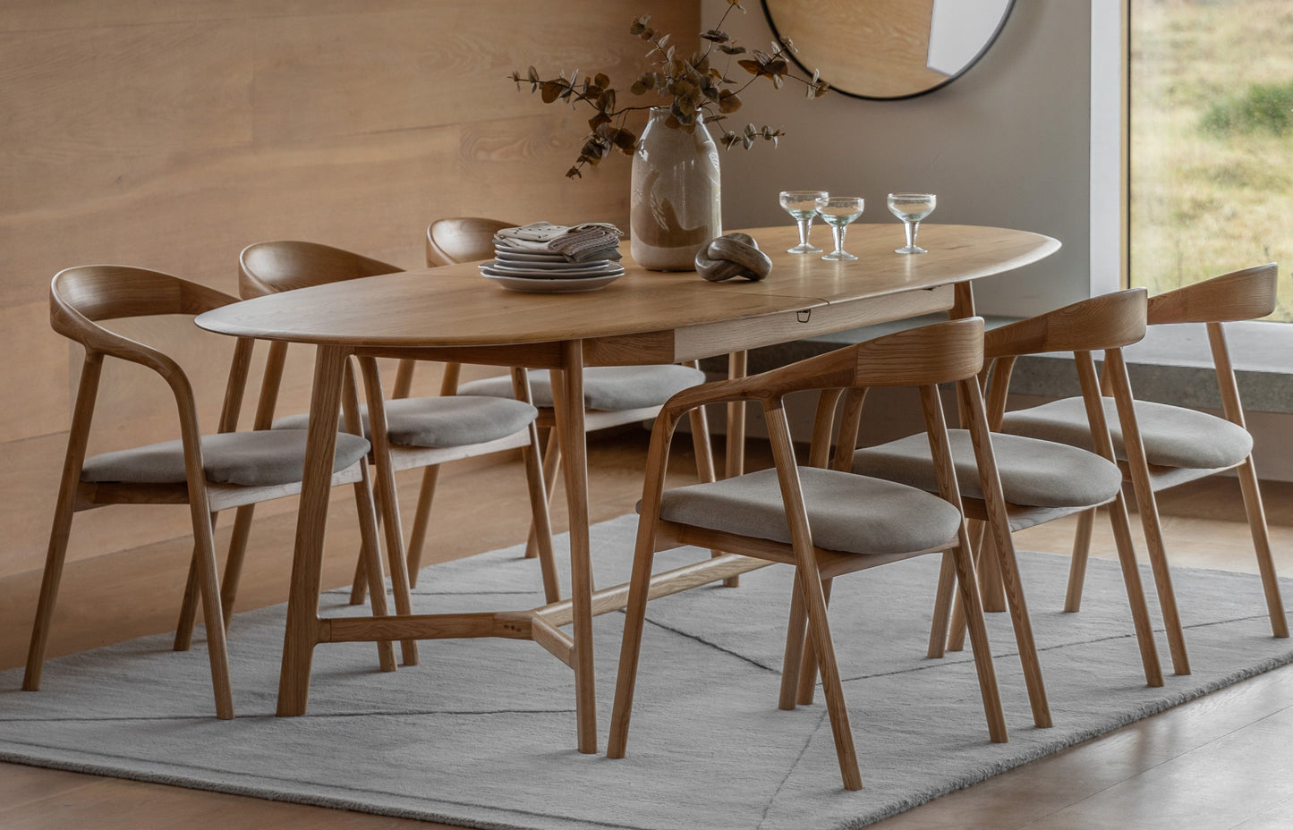 Midro Extending Oval Dining Table