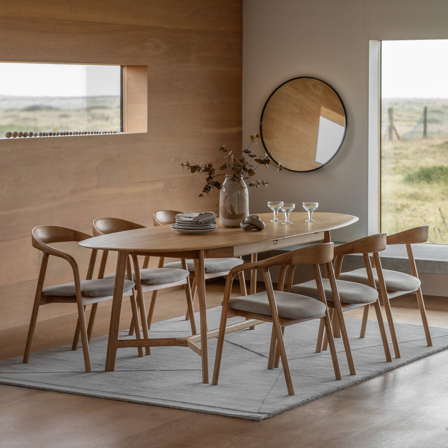 Midro Extending Oval Dining Table