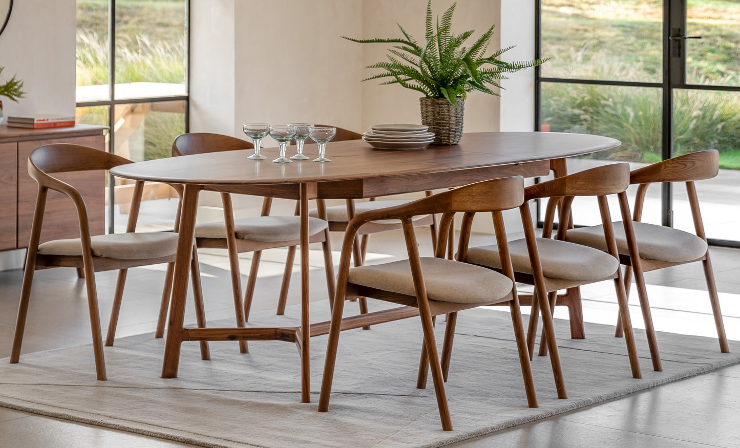 Midro Extending Oval Dining Table