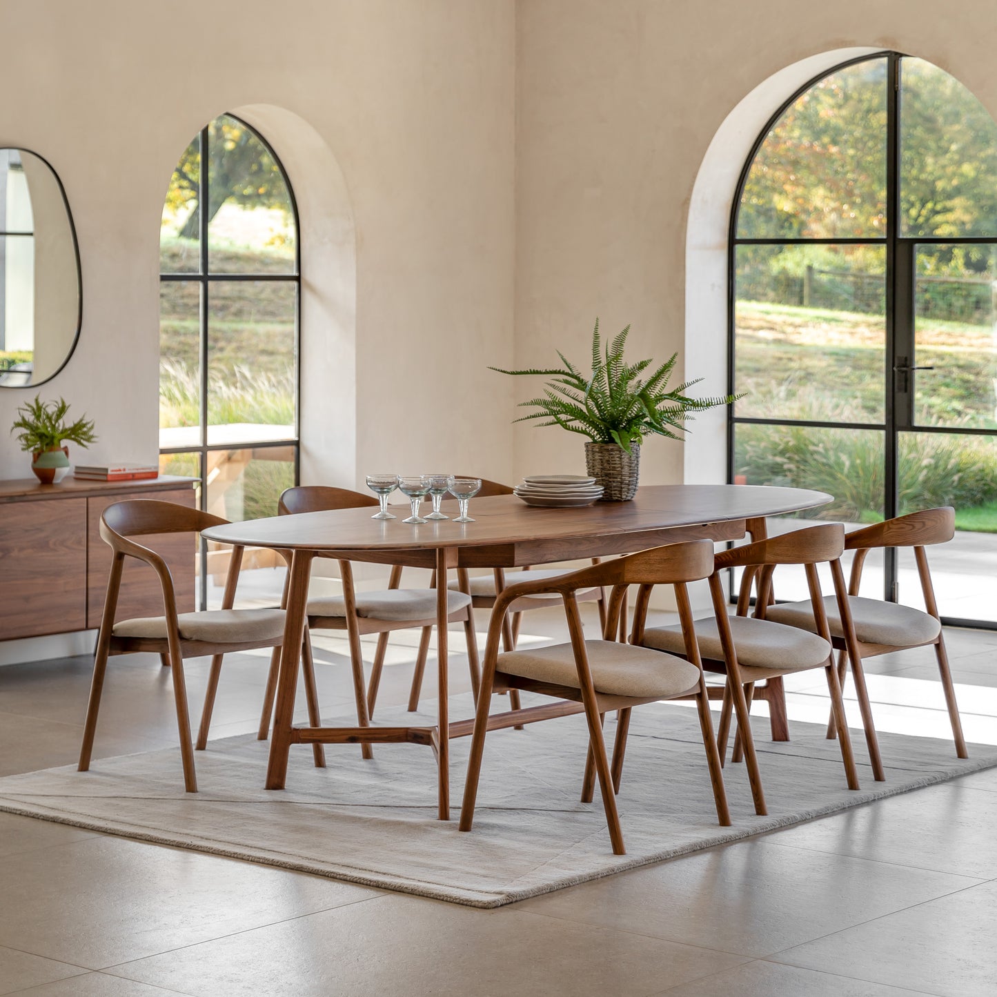Midro Extending Oval Dining Table