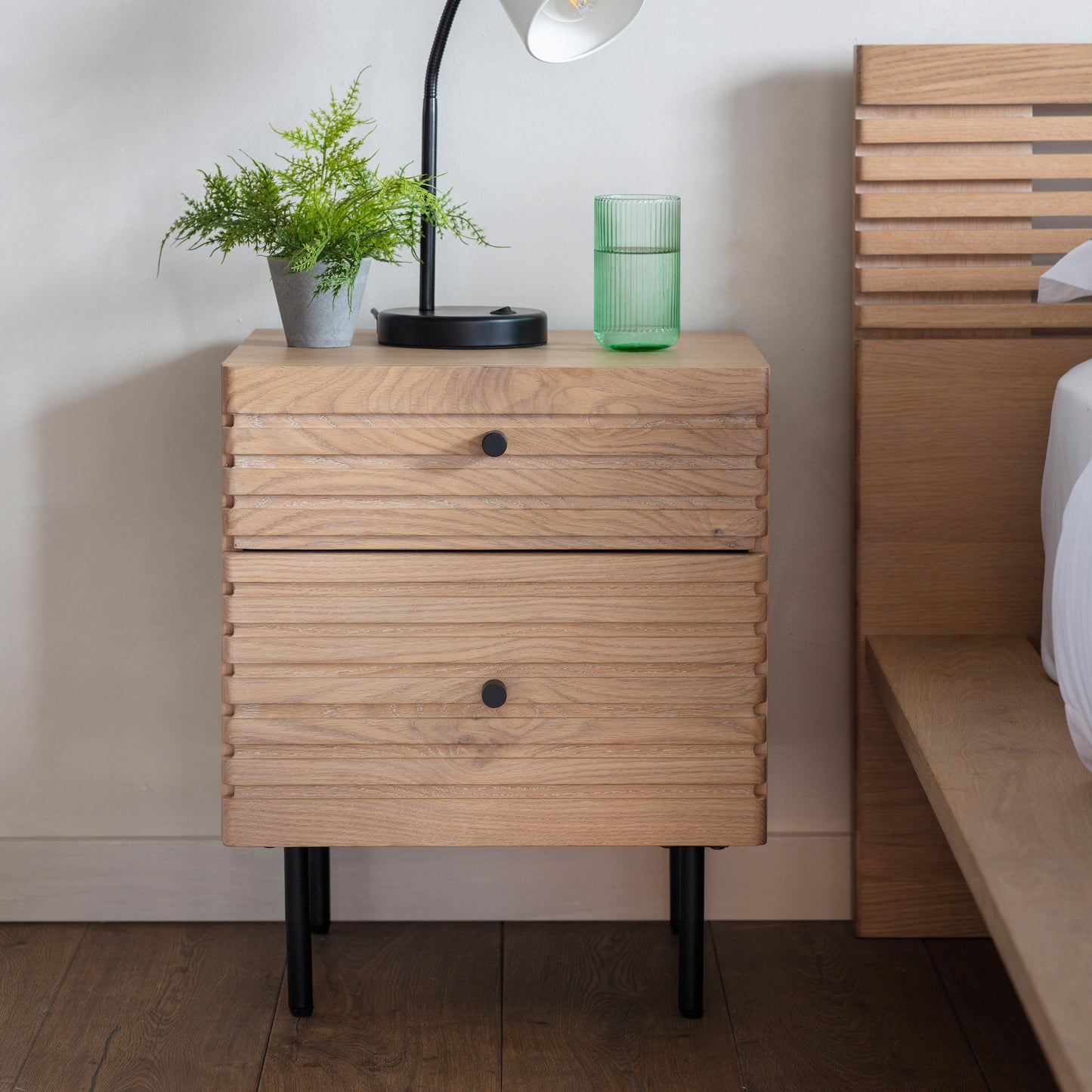 Oko 2-Drawer Bedside