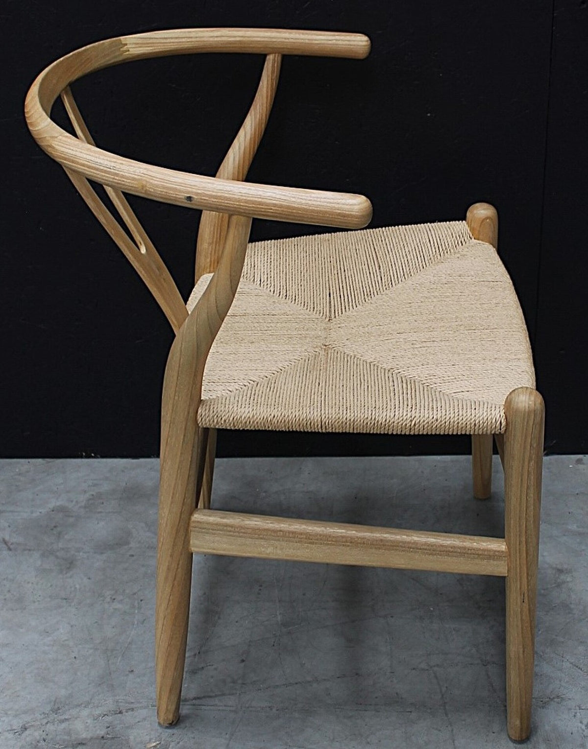 Shoreden wishbone dining chair - loom seat
