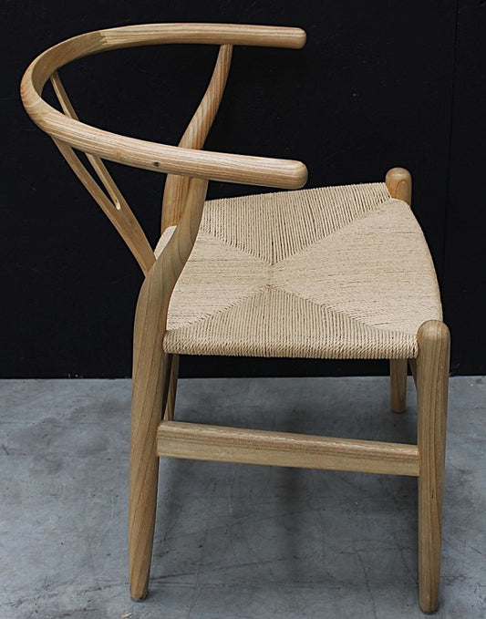 Shoreden wishbone dining chair - loom seat