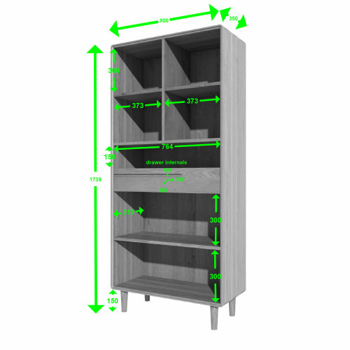 Skander Tall Bookcase / Shelving