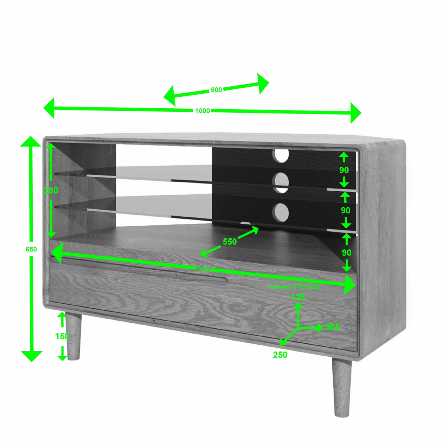 Skander Corner TV unit