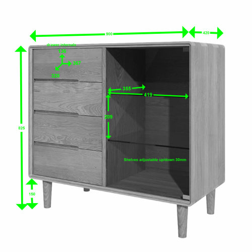 Skander Glazed Storage Unit