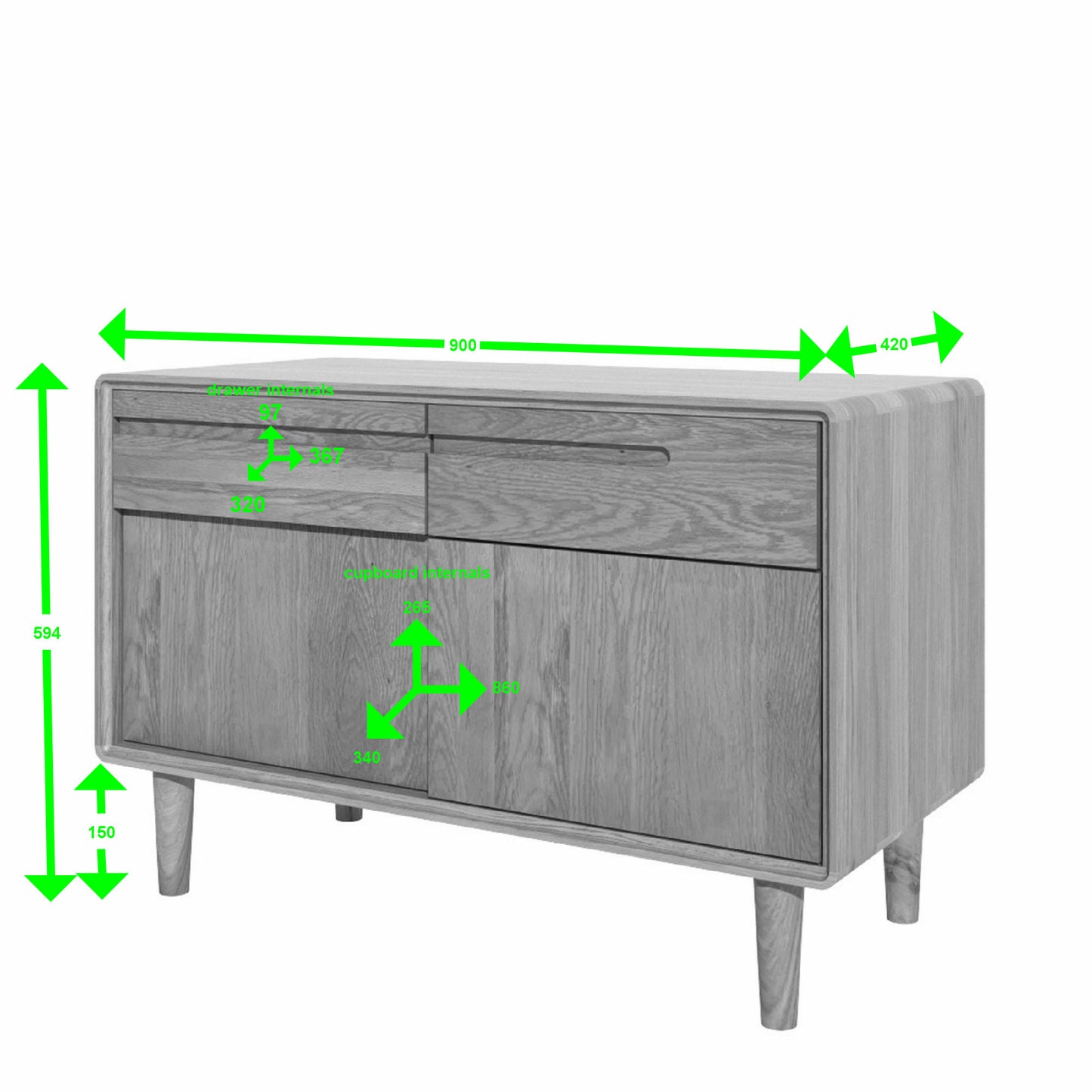Skander Small Low Storage Unit