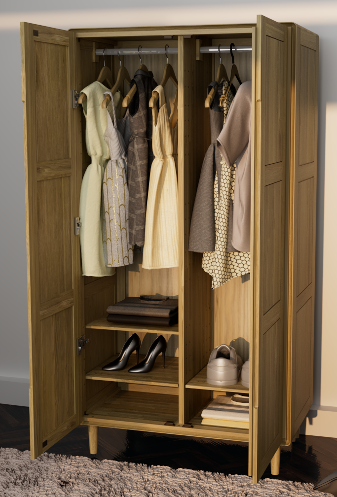 Skander Double Wardrobe